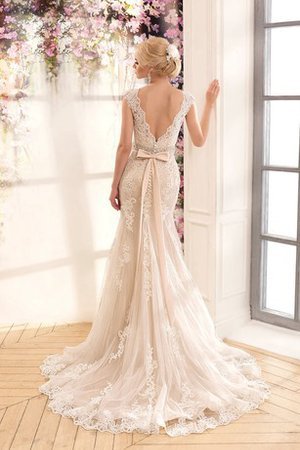 Abito da Sposa Originale Profondo V-scollo Sexy con Perline in Pizzo